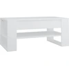 Image de vidaXL Table basse blanche 102x55x45 cm Bois composite