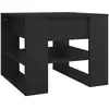 Image de vidaXL Table basse noire 55,5x55x45 cm Bois composite