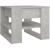 Image de vidaXL Table basse gris béton 55,5x55x45 cm Bois composite