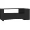 Image de vidaXL Table basse noire 102x55x42 cm Bois composite