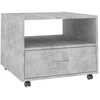 Image de vidaXL Table basse gris béton 55x55x40 cm Bois composite