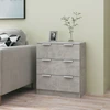 Image de vidaXL Sideboard gris béton 60x30x70 cm Bois composite
