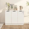 Image de vidaXL Sideboard Blanc 90,5x30x70 cm Bois composite