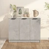 Image de vidaXL Sideboard gris béton 90,5x30x70 cm Bois composite