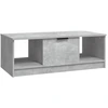 Image de vidaXL Table basse gris béton 102x50x36 cm Bois composite