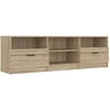 Image de vidaXL Armoire TV Chêne Sonoma 150x33,5x45 cm Bois composite