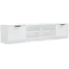 Image de vidaXL Armoires TV 2 pcs. Blanc 80x35x36,5 cm Bois composite