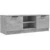 Image de vidaXL Armoire TV gris béton 102x35x36,5 cm Bois composite