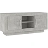 Image de vidaXL Armoire TV gris béton 102x35x45 cm Bois composite
