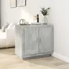 Image de vidaXL Sideboard gris béton 80x40x75 cm bois composite