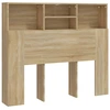 Image de vidaXL Tête de lit avec étagères Chêne Sonoma 120x19x103,5 cm