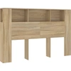 Image de vidaXL Tête de lit avec étagères Chêne Sonoma 160x18,5x104,5 cm