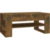 Image de vidaXL Table basse chêne fumé 102x55x45 cm bois composite