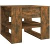 Image de vidaXL Table basse chêne fumé 55,5x55x45 cm Bois composite