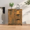 Image de vidaXL Sideboard chêne fumé 60x30x70 cm bois composite