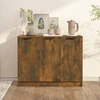 Image de vidaXL Sideboard chêne fumé 90,5x30x70 cm bois composite