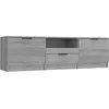 Image de vidaXL Armoire TV Gris Sonoma 140x35x40 cm Bois composite
