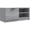 Image de vidaXL Armoire TV Gris Sonoma 80x35x36,5 cm Bois composite