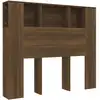 Image de vidaXL Tête de lit avec étagères, aspect chêne brun 120x18,5x104,5 cm