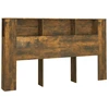 Image de vidaXL Tête de lit avec étagères chêne fumé 180x18,5x104,5 cm