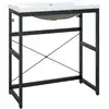 Image de vidaXL Support de lavabo de salle de bain avec lavabo noir fer