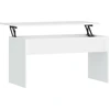 Image de vidaXL Table basse blanche 102 x 50,5 x 52,5 cm en aggloméré