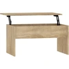 Image de vidaXL Table basse en chêne Sonoma 80x50,5x41,5 cm Matériau dérivé du bois