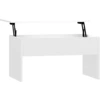 Image de vidaXL Table basse blanc brillant 80 x 50,5 x 41,5 cm, aggloméré