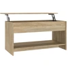 Image de vidaXL Table basse chêne Sonoma 102x50x52,5 cm Bois composite