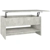 Image de vidaXL Table basse gris béton 80x50x40 cm Bois composite
