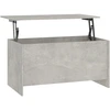 Image de vidaXL Table basse gris béton 102x55,5x52,5 cm Bois composite