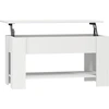 Image de vidaXL Table basse blanche 101x49x52 cm Bois composite