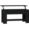 Image de vidaXL Table basse noire 101x49x52 cm Bois composite