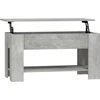 Image de vidaXL Table basse gris béton 101x49x52 cm Bois composite