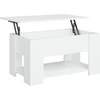 Image de vidaXL Table basse blanche 79x49x41 cm Bois composite