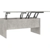 Image de vidaXL Table basse gris béton 102x50,5x46,5 cm Bois composite