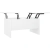 Image de vidaXL Table basse blanche 80x50x42,5 cm Bois composite