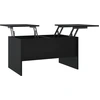 Image de vidaXL Table basse noire 80 x 50 x 42,5 cm en aggloméré