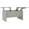 Image de vidaXL Table basse gris béton 80x50x42,5 cm Bois composite