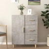 Image de vidaXL Sideboard gris béton 69,5x34x90 cm Bois composite