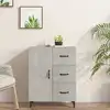 Image de vidaXL Sideboard gris béton 69,5x34x90 cm Bois composite