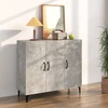 Image de vidaXL Sideboard gris béton 90x34x80 cm Bois composite