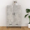 Image de vidaXL Highboard gris béton 70x31x115 cm Bois composite