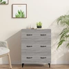 Image de vidaXL Sideboard Gris Sonoma 69,5x34x90 cm Matériau dérivé du bois