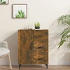 Image de vidaXL Sideboard chêne fumé 69,5x34x90 cm bois composite