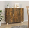 Image de vidaXL Sideboard chêne fumé 90x34x80 cm bois composite