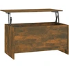 Image de vidaXL Table basse chêne fumé 102x55,5x52,5 cm Bois composite