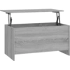 Image de vidaXL Table basse Gris Sonoma 102 x 55,5 x 52,5 cm Panneau de particules