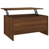 Image de vidaXL Table basse marron imitation chêne 80x55,5x41,5 cm Matériau dérivé du bois