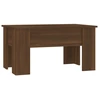 Image de vidaXL Table basse marron imitation chêne 79x49x41 cm Bois composite